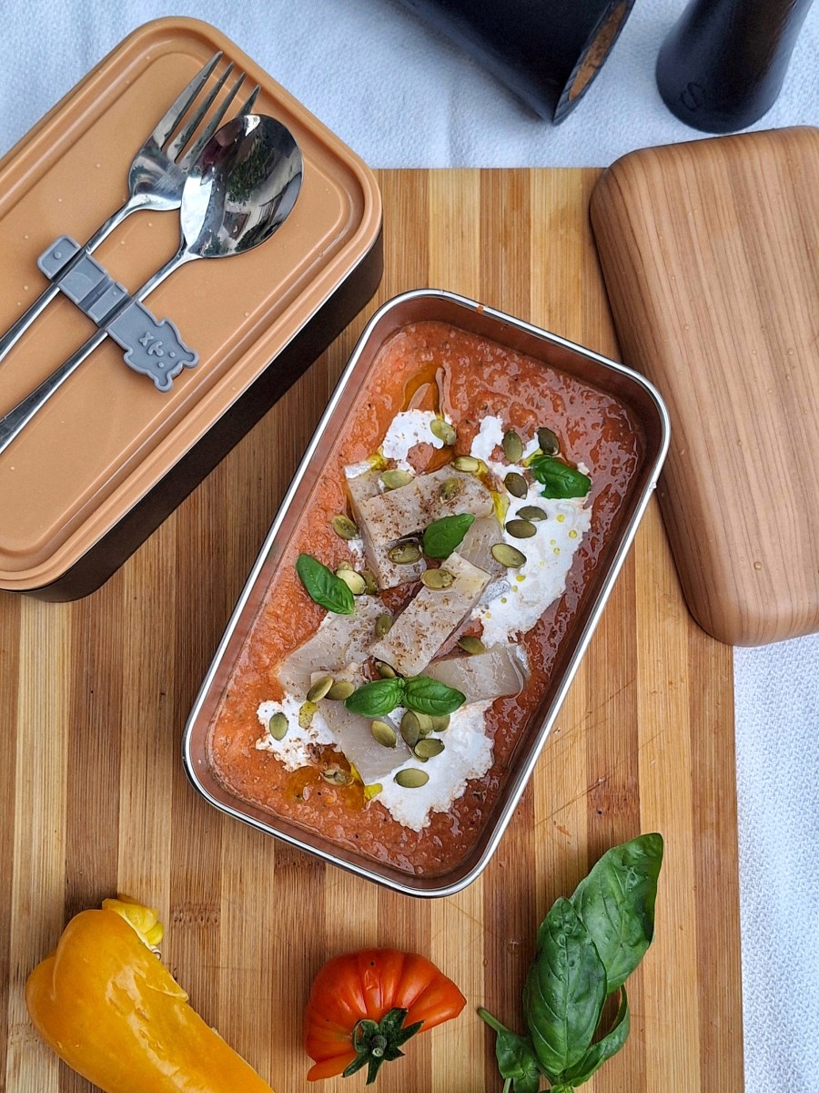 Aringa affumicata…la tuffo nel&nbsp;gazpacho!