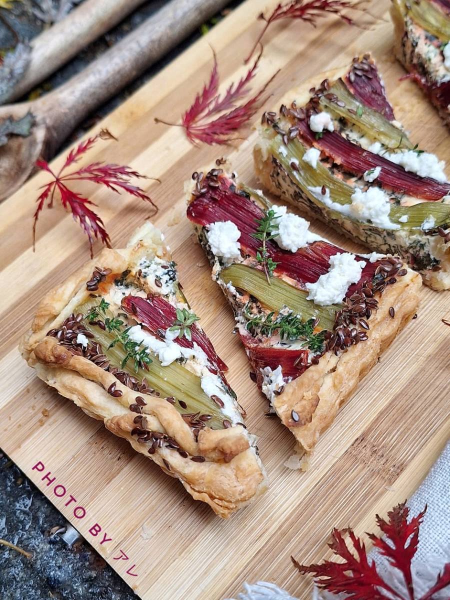 Torta salata di biete colorate, autunno colorato, pioggia&nbsp;colorata