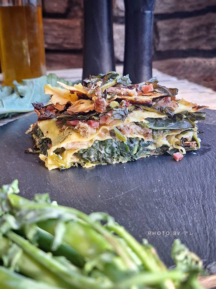 Broccolo fiolaro di Creazzo diventa una lasagna?? Seconda&nbsp;ricetta!