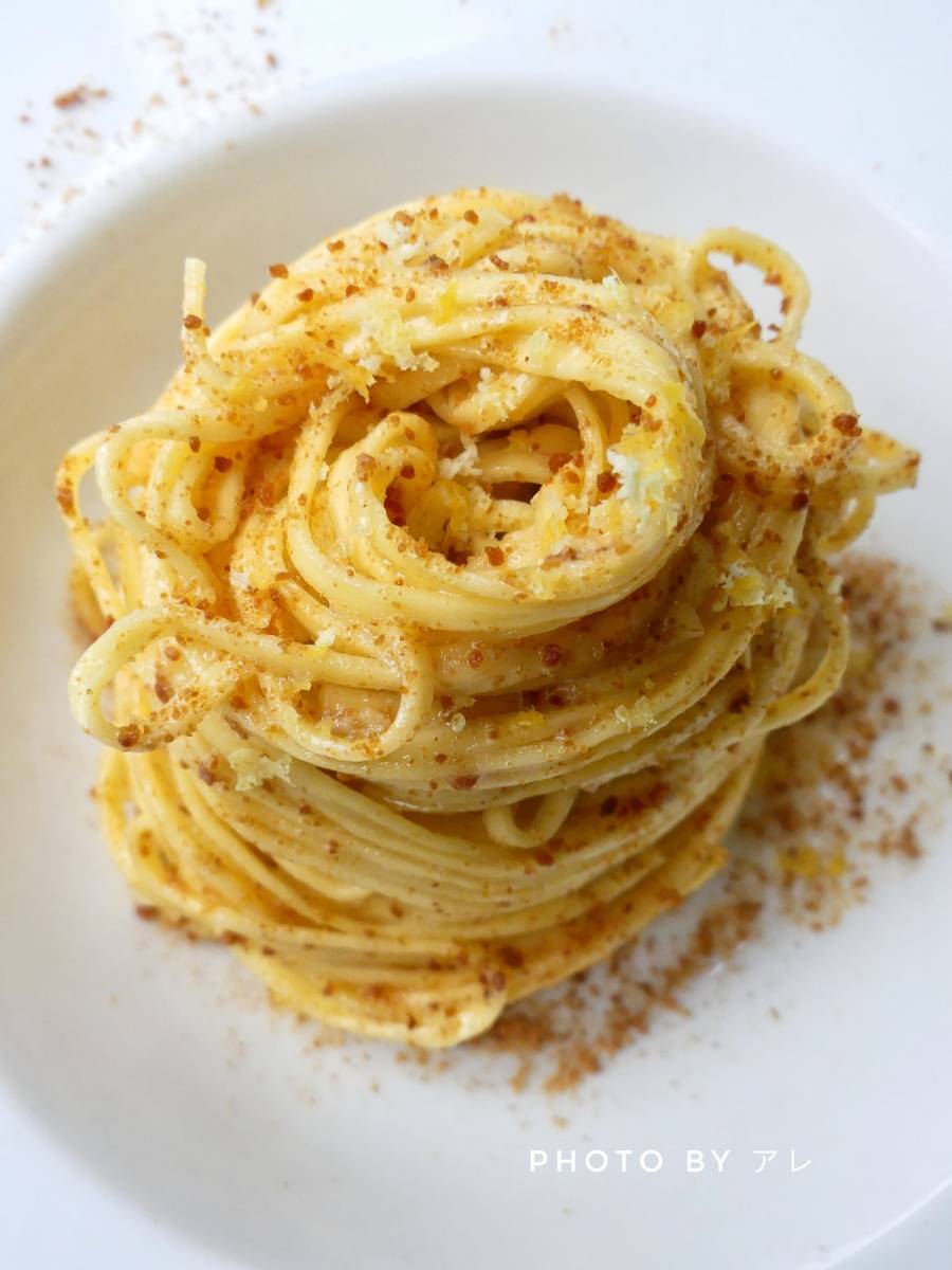 Spaghetti, bottarga di tonno e crema di burro o mamma mia che&nbsp;bontà!